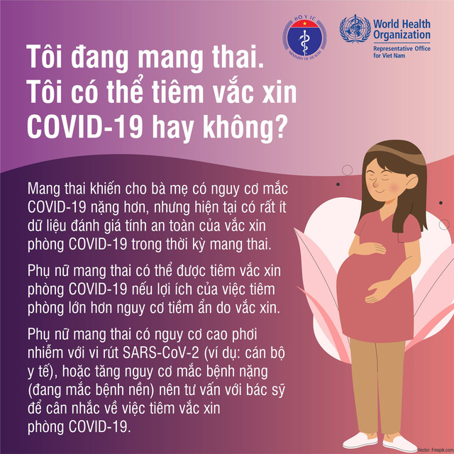 Phụ nữ mang thai có nên tiêm vắc xin COVID-19?